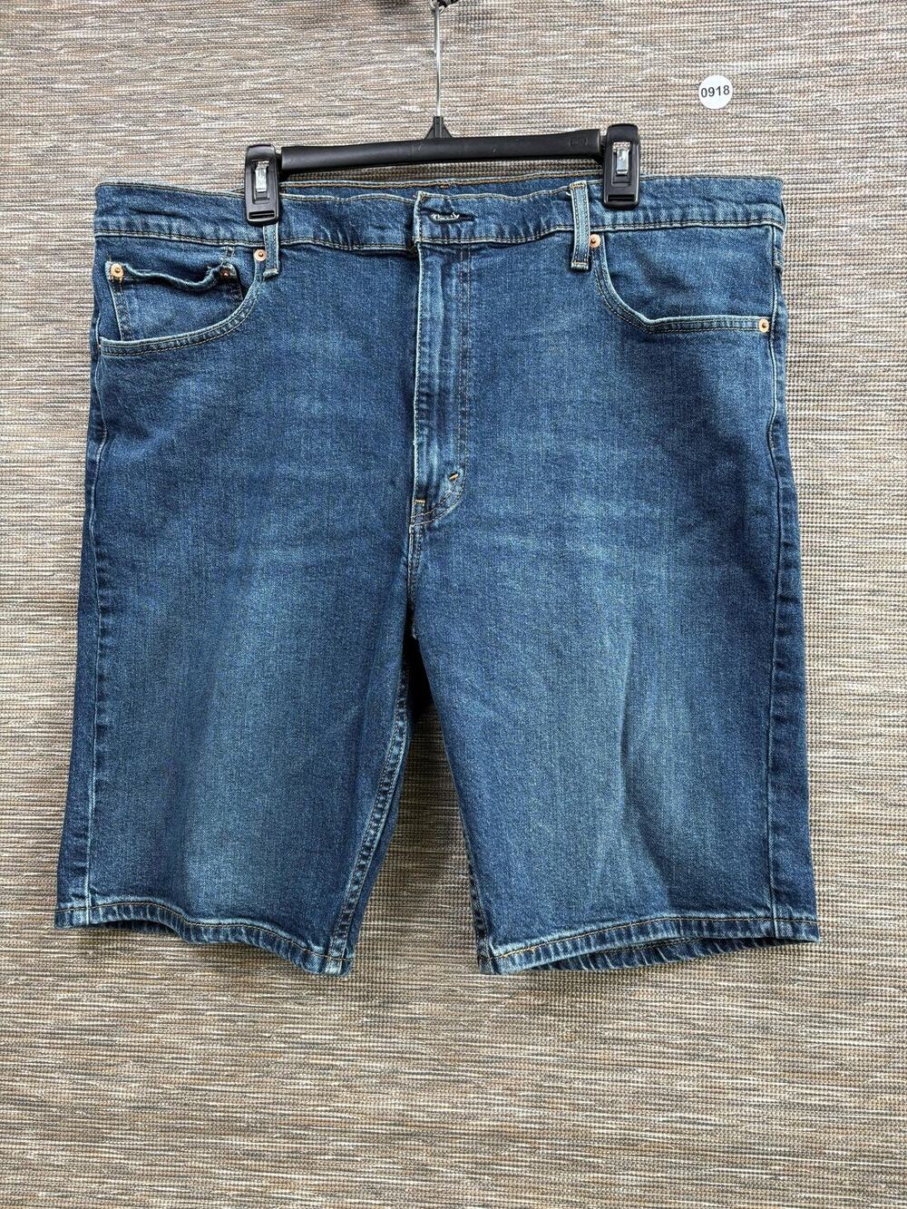 Levi's Shorts Mens 42 Blue Denim Bermuda Stretch 5 Pocket 11 Inseam Casual